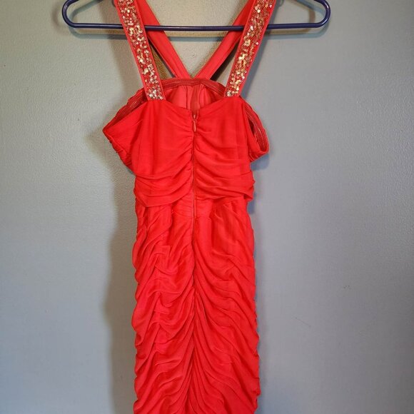 Hailey Logan by Adrianna Papell Dress in Coral - Picture 3 of 6
